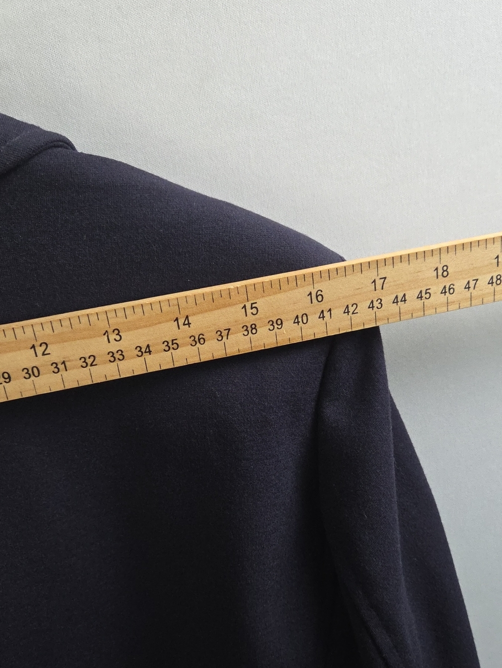 Eileen Fisher Navy Blue 4-Button Blazer Sz L Viscose Nylon Spandex Blend - Picture 5 of 12